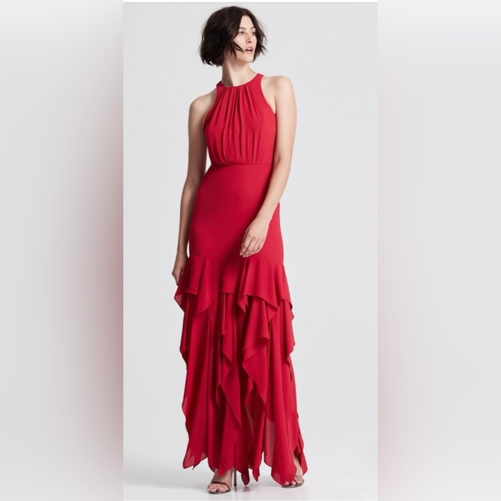 Halston Heritage Georgette Gown